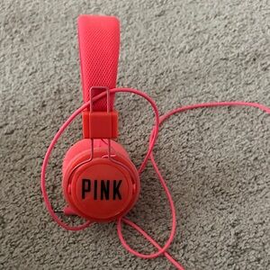 PINK Victoria's Secret On-Ear Headphones - Bold Pink